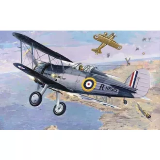 Roden Gloster Sea Gladiator repülő makett