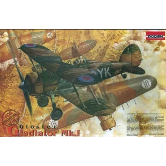 Roden Gloster Gladiator Mk.I repülő makett