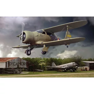 Roden Beechcraft UC-43 Staggerwing repülő makett