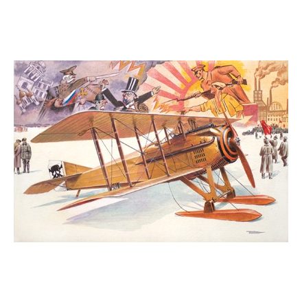 Roden Spad VII c.1 with Russian skies makett