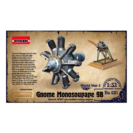 Roden Gnome Monosoupape 100 h.p makett