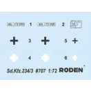 Roden Sd.Kfz.234/3 Schw.Pz.kanonenwg. katonai jármű makett
