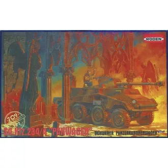   Roden Sd.Kfz 234/4 ''Pakwagen'' harcjármű makett