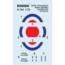 Roden British Armoured Car Pattern 1920 Mk.II (modified with sand tyres) harcjármű makett