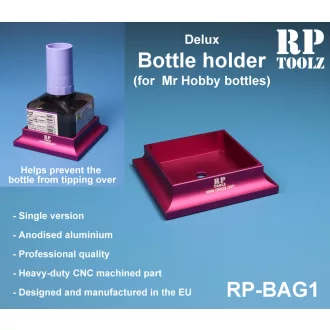   RP Toolz Deluxe alumínium ragasztóüveg-tartó Mr. Hobby üvegekhez