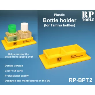   RP Toolz műanyag ragasztóüveg-tartó Tamiya üvegekhez – 2 üveghez