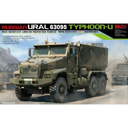 RPG Russian URAL 63095 TYPHOON-U Mine Resistant Ambush Protected Vehicle makett