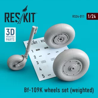 ResKit Bf-109K wheels set (weighted)