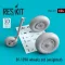 ResKit Bf-109K wheels set (weighted)