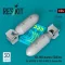 ResKit AN-M58 bombs (500 lbs) for all USAF & RAF of WW2 & Korean War (2 pcs) (3D Printed)