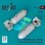 ResKit AN-M58 bombs (500 lbs) for all USAF & RAF of WW2 & Korean War (2 pcs) (3D Printed)