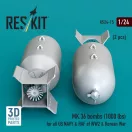 ResKit MK.36 bombs (1000 lbs) for all US NAVY & RAF of WW2 & Korean War (2 pcs) (3D Printed)