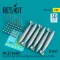ResKit Mk.82 bombs (6 pcs) (F-4, F-5, F-8, F-15, F-16, F-18, A-1, A-4, A-6, A-7, A-10, Kfir) (3D Printed)