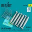 ResKit Mk.82 bombs (6 pcs) (F-4, F-5, F-8, F-15, F-16, F-18, A-1, A-4, A-6, A-7, A-10, Kfir) (3D Printed)