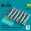 ResKit Mk.82 bombs with Mk.15 Snakeye fins thermally protected (6 pcs) (F-4, F-8, F-14 F-18, A-1, A-4, A-6, A-7, AV-8B) (3D Printed)