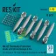 ResKit Mk.82 thermally protected bombs with BSU-86 Snakeye II fins (6 pcs) (F-4, F-5, F-8, F-15, F-16, F-18, A-1, A-4, A-6, A-7, A-10, Kfir) (3D Printed)