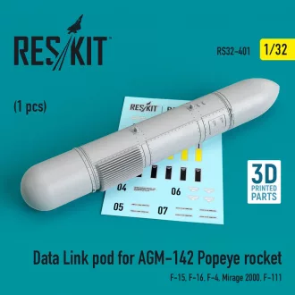   ResKit Data Link pod for AGM-142 Popeye rocket (F-15, F-16, F-4, Mirage 2000, F-111)
