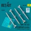 ResKit AIM-120 (A,B) AMRAAM missiles (4 pcs) (F-15A/C/D/E, F-16A/C, F/A-18A/C) (3D Printed)