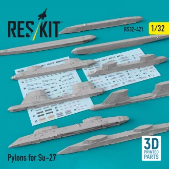 ResKit Pylons for Su-27 (3D Printed)