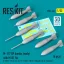 ResKit M-117 GP bombs (early) with M131 fin (6 pcs) (F-105, F-111, A-4 ,F-4, F-5, F-104, F-100, A-1 Skyraider, B-52, Canberra) (3D Printed)
