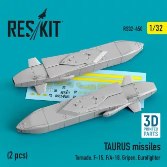   ResKit TAURUS missiles (2 pcs) (Tornado, F-15, F/A-18, Gripen, Eurofighter) (3D Printed)