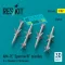 ResKit AIM-7E Sparrow III missiles (4 pcs) (F-4 Phantom II, F3H Demon) (3D Printed)
