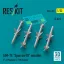 ResKit AIM-7E Sparrow III missiles (4 pcs) (F-4 Phantom II, F3H Demon) (3D Printed)