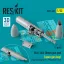 ResKit SUU-16A 20mm gun pod (open gun bay) wings mounting for F-4 Phantom II (C,D) (1 pcs) (3D Printed)