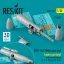 ResKit SUU-16A 20mm gun pod (open gun bay) with centerline pylon for F-4 Phantom II (C,D) (1 pcs) (3D Printed)