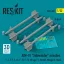 ResKit AIM-9J Sidewinder missiles (4 pcs) (F-4, F-5, F-16, F-15, F-14, Mirage F.1, Harrier, Mirage III, Hawk) (3D Printed)