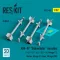 ResKit AIM-9P Sidewinder missiles (4 pcs) (F-4, F-5, F-16, F-15, F-14, Mirage F.1, Harrier, Mirage III, Hawk, Mirage 2000) (3D Printed)