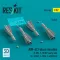 ResKit AIM-4C Falcon missiles (4 pcs) (F-89J, F-101B/F (early, late), CF-101B/F, F-102A, F-4C/D/E/EJ) (3D Printed)
