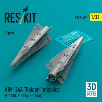   ResKit AIM-26A Falcon missiles (2 pcs) (F-101B, F-102A, F-106A) (3D Printed)