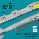 ResKit GBU-62 (JDAM-ER) bombs with pylons for MiG-29 (2 pcs) (3D Printed)
