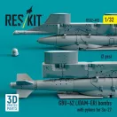 ResKit GBU-62 (JDAM-ER) bombs with pylons for Su-27 (2 pcs) (3D Printed)