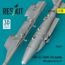 ResKit GBU-62 (JDAM-ER) bombs with pylons for Su-27 (2 pcs) (3D Printed)