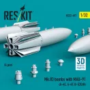 ResKit Mk.83 bombs with MAU-91 (4 pcs) (A-4E, A-4F, B-52G/H) (3D printed)