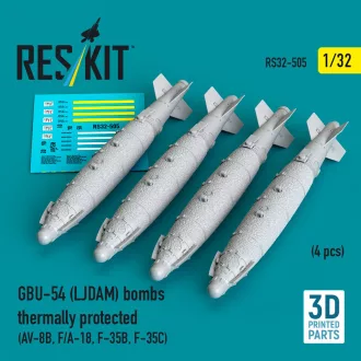   ResKit GBU-54 (LJDAM) bombs thermally protected (4 pcs) (3D Printed)