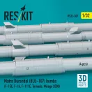 ResKit Matra Durandal (BLU-107) bombs (4 pcs) (F-15E, F-16, F-111E, Tornado, Mirage 2000) (3D Printed)