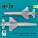 ResKit AGM-142 Popeye/Have Nap missiles (2 pcs) (F-4E, F-15I, F-111C, B-52G/H) (3D Printed)