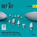ResKit Mk.84 with BSU-36/B bombs (2 pcs) (F-15E, F-16, F-111F, AV-8B, F/A-18D) (3D Printed)