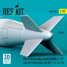 ResKit Mk.84 thermally protected/BLU-117 with BSU-36/B bombs (2 pcs) (AV-8B, F-14, F/A-18) (3D Printed)