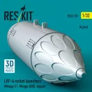 ResKit LRF-4 rocket launchers (4 pcs) (Mirage F.1, Mirage 2000, Jaguar) (3D Printed)
