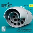 ResKit LRF-4 rocket launchers (4 pcs) (Mirage F.1, Mirage 2000, Jaguar) (3D Printed)