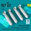 ResKit BL755 cluster bombs (4 pcs) (Alpfa Jet, Buccaneer, BAE Hawk, Fiat G.91, Jaguar, Harrier, Hunter, F-4, F-5, MB-339, Tornado, J-22, MiG-27) (3D Printed)