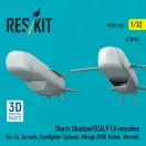 ResKit Storm Shadow/SCALP EG missiles (2 pcs) (Su-24, Tornado, Eurofighter Typhoon, Mirage 2000, Rafale, Nimrod) (3D Printed)