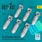 ResKit AN-M58 bombs (500 lbs) for all USAF & RAF of WW2 & Korean War (6 pcs) (3D Printed)
