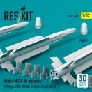 ResKit Matra MICA-IR missiles (4 pcs) (Mirage 2000, Rafale, Gripen, Eurofighter) (3D Printed)