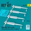 ResKit Matra MICA-EM missiles (4 pcs) (Mirage 2000, Rafale, Gripen, Eurofighter) (3D Printed)