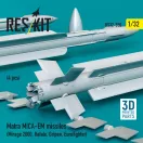 ResKit Matra MICA-EM missiles (4 pcs) (Mirage 2000, Rafale, Gripen, Eurofighter) (3D Printed)